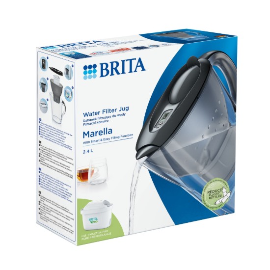 BRITA Marella 2.4 L Maxtra PRO (grey) filter jug