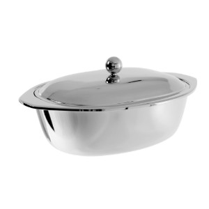 Bellux dubbelwandige boterhouder, RVS - Grunwerg