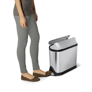 Pedaalemmer, 10 L, roestvrij staal - simplehuman