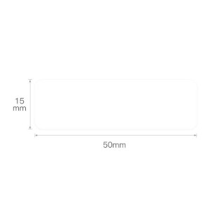 Rotolo di etichette adesive, 15x50mm, 130 pz/rotolo, Bianco - NIIMBOT