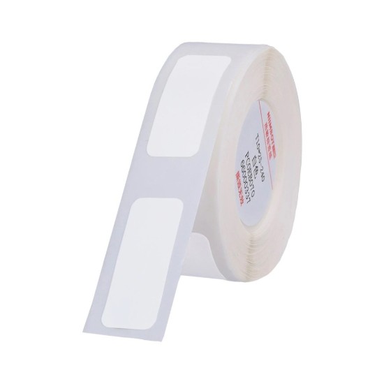 Rol etiketstickers, 10x25mm, 240 stuks/rol, Wit - NIIMBOT