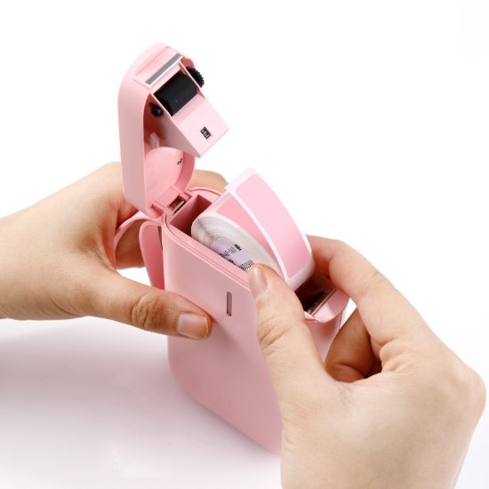 Termisk etiketprinter, bærbar, D11 model, Pink - NIIMBOT