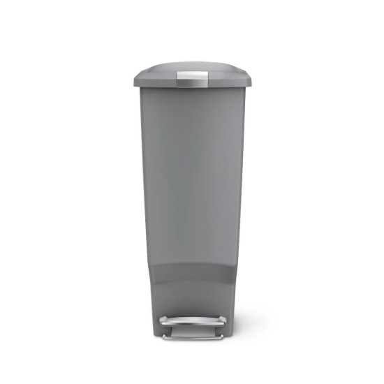 Pattumiera con pedale, 40 L, plastica, Grigio - simplehuman