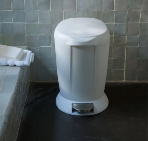 Ronde prullenbak, 6 L, Wit - merk "simplehuman"