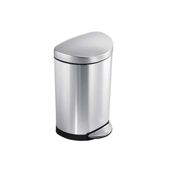 Prullenbak met pedaal, halfrond, 10 L - simplehuman