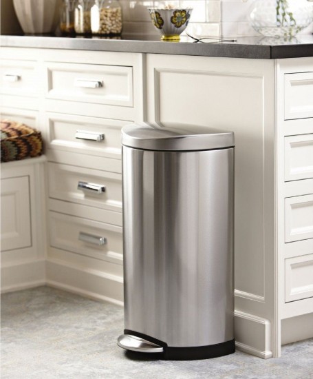 Prullenbak met pedaal, halfrond, 10 L - simplehuman