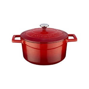 Pentola, ghisa, 22 cm/3,4 L, "Folk", rosso - LAVA