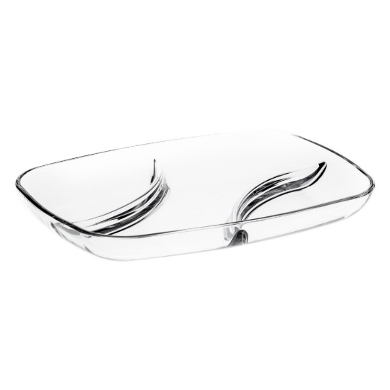 Serveringsfad, 30 x 21 cm, lavet af glas - Borgonovo