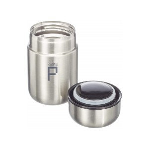 Thermo-isolerende "DrinkPod" container voor vloeistoffen, 400 ml, Zilverkleur - Grunwerg 