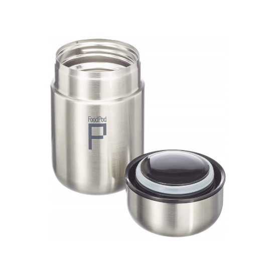 Recipient termoizolant pentru lichide "DrinkPod", 400 ml, Argintiu - Grunwerg