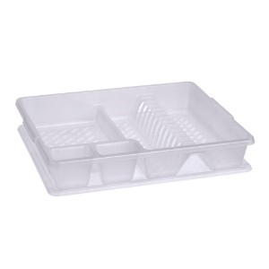 Scolapiatti con vassoio, plastica, 45 × 38 × 8,8 cm - Curver