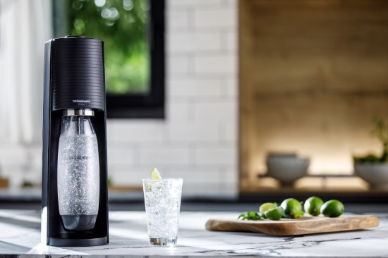 "Terra" soda maker, Black - SodaStream