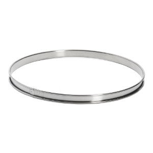 Tart mold, stainless steel, 30 cm - "de Buyer" brand