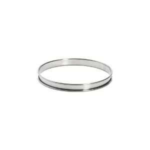 Stampo per crostate, 16 cm, acciaio inossidabile - marchio "de Buyer".
