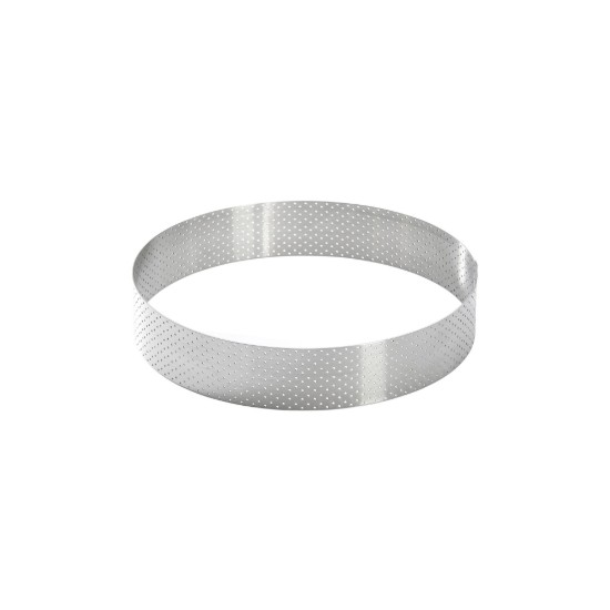 Geperforeerde taartring, roestvrij staal, 18,5 cm - de Buyer