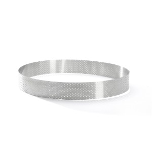 Anello crostata traforato, acciaio inossidabile, 24,5 cm - de Buyer 