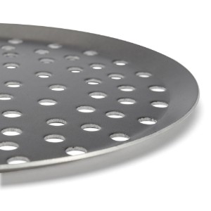 Geperforeerde ronde bak, 32 cm, aluminium, CHOC - merk "de Buyer"