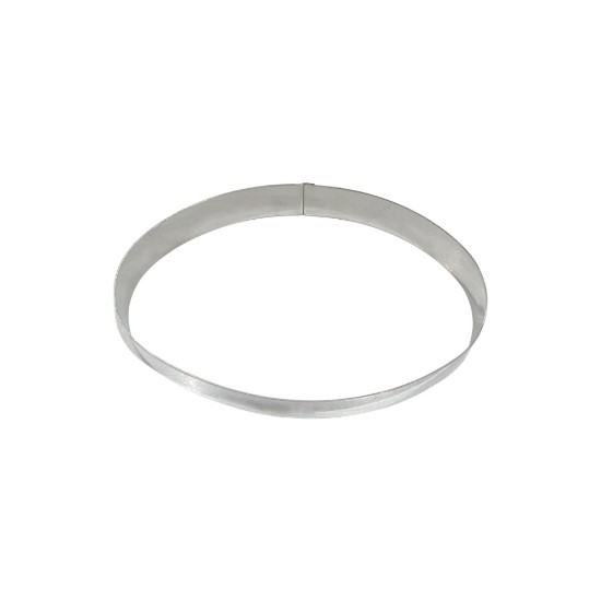 Ovale taartvorm, RVS, 21 x 14 cm - merk "de Buyer"