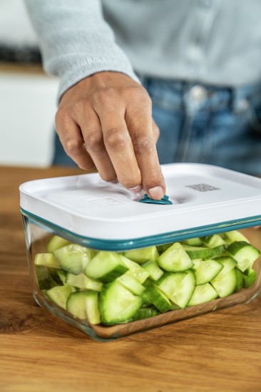 Vacuüm voedselopslagcontainer, gemaakt van glas, 900 ml, "FRESH & SAVE" La Mer - Zwilling