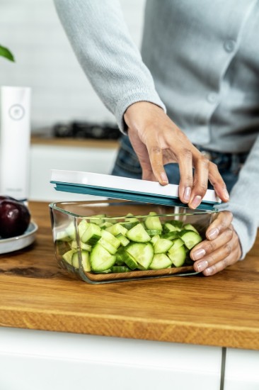 Vacuüm voedselopslagcontainer, gemaakt van glas, 900 ml, "FRESH & SAVE" La Mer - Zwilling