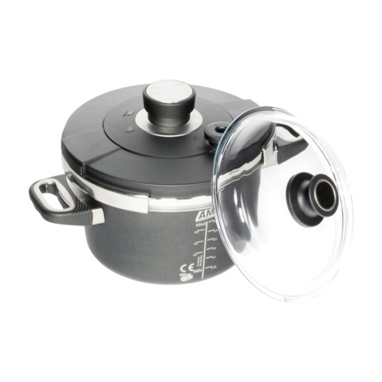 Snelkookpan, aluminium, 22cm/3L - AMT Gastroguss