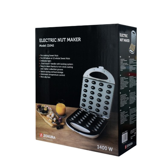 Macchina per biscotti a forma di noce, per farcire 12 biscotti, 1400W - Zokura