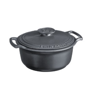 Keramische Cocotte kookpot, 28,5cm/4L, "Sublime", Slate - Emile Henry