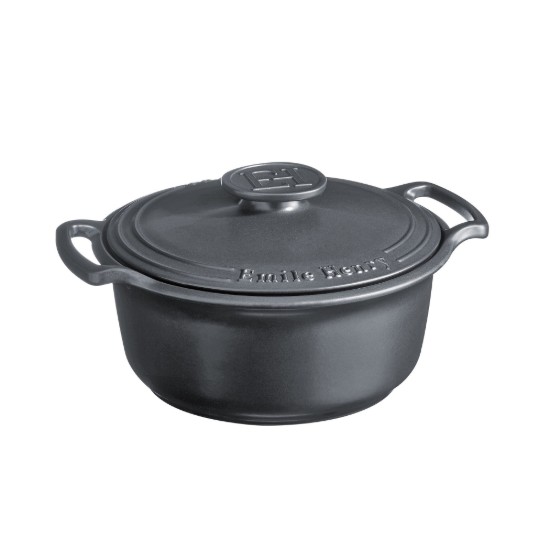 Keramik Cocotte Kochtopf, 28,5cm/4L, "Sublime", Slate - Emile Henry