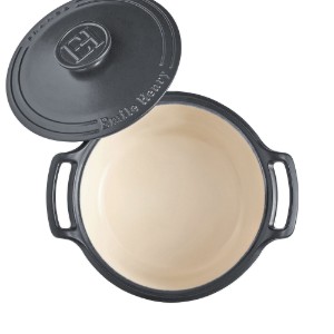 Keramische Cocotte kookpot, 28,5cm/4L, "Sublime", Slate - Emile Henry