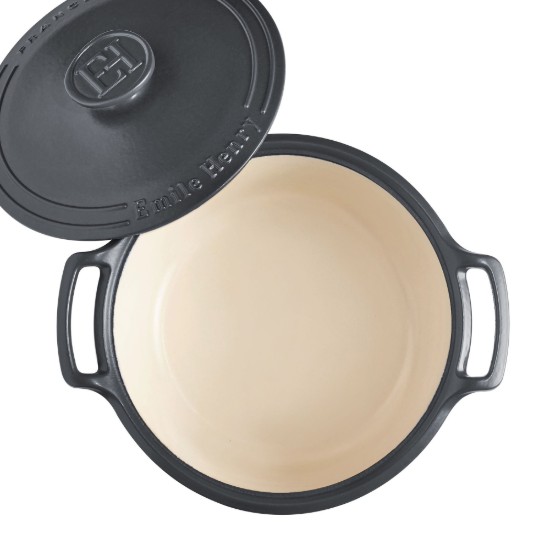 Cocotte katls, keramika, 31 cm/5,5L, "Sublime", Slate - Emile Henry