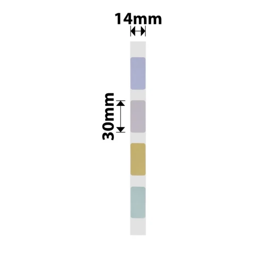 Rol etiketstickers, 14x30mm, 210 stuks/rol, Cornfield - NIIMBOT
