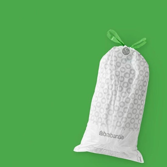Vuilniszakken code G, 23-30 L, 20 stuks, Wit - Brabantia