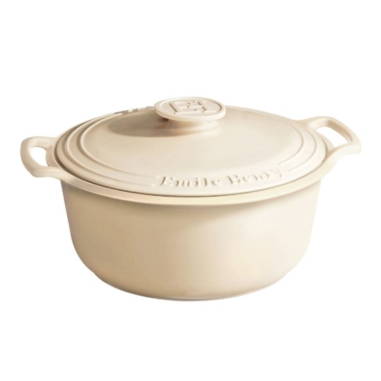 Pentola Cocotte, ceramica, 33 cm / 6,5 L, "Sublime", Sand - Emile Henry