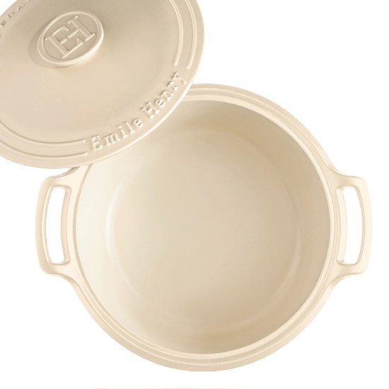 Pentola Cocotte, ceramica, 33 cm / 6,5 L, "Sublime", Sand - Emile Henry