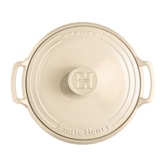Pentola Cocotte, ceramica, 33 cm / 6,5 L, "Sublime", Sand - Emile Henry