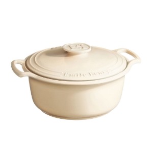 Cocotte kookpot, keramiek, 31 cm / 5,5L, "Sublime", Sand - Emile Henry