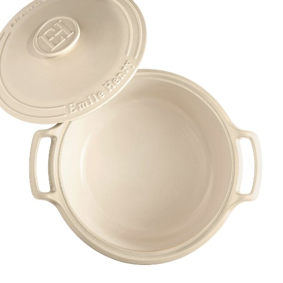 Cocotte katls, keramika, 31 cm / 5,5L, "Sublime", Sand - Emile Henry