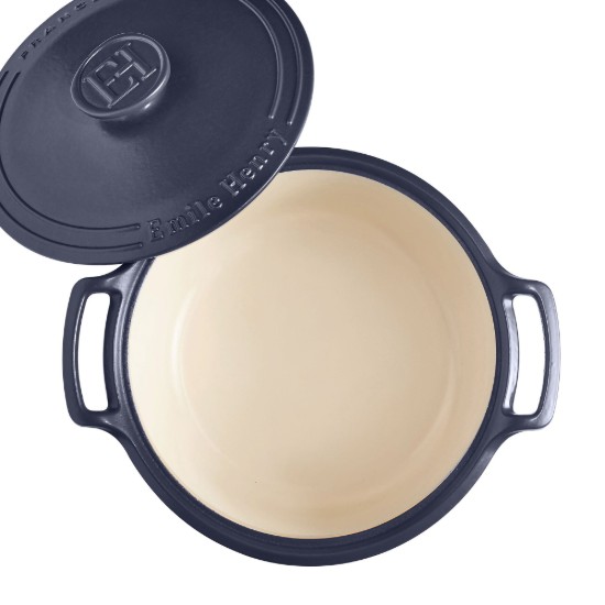 Pentola Cocotte, ceramica, 31 cm / 5,5 L, "Sublime", Indigo - Emile Henry