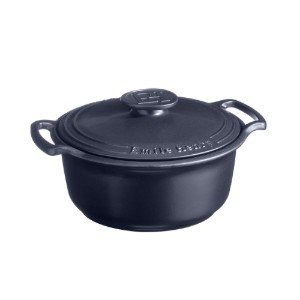 Keramische Cocotte kookpot, 28,5cm/4L, "Sublime", Indigo - Emile Henry