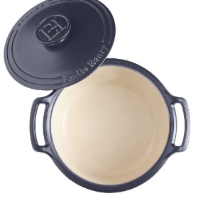 Keramische Cocotte kookpot, 28,5cm/4L, "Sublime", Indigo - Emile Henry