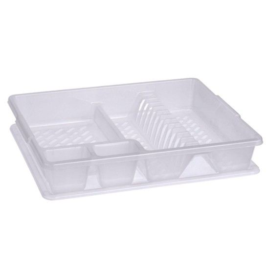 Scolapiatti con vassoio, plastica, 45 × 38 × 8,8 cm - Curver