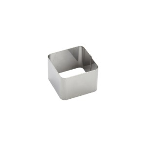 Vierkante gebakvorm, roestvrij staal, 5,6 x 5,6 cm - de Buyer
