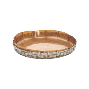 Stampo per crostata forato con teglia inclusa, acciaio inossidabile, 24 cm - de Buyer