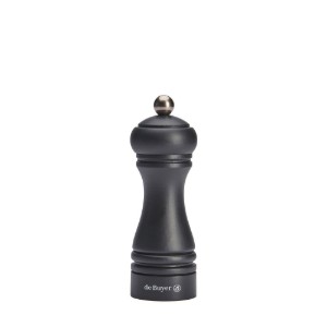 Macinapepe in legno, 14 cm, "Java Steak", Matte Black - de Buyer