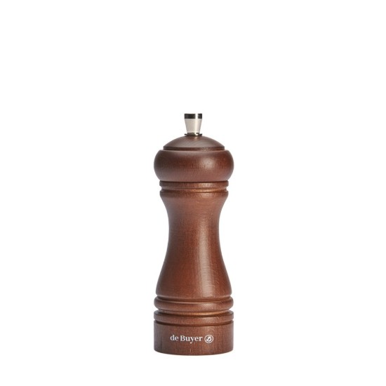 Peberkværn i træ, 14 cm, "Java", Dark - de Buyer