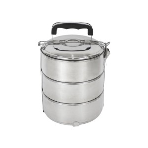 Set of 3 lunch containers, stainless steel, 14 cm - Privilege