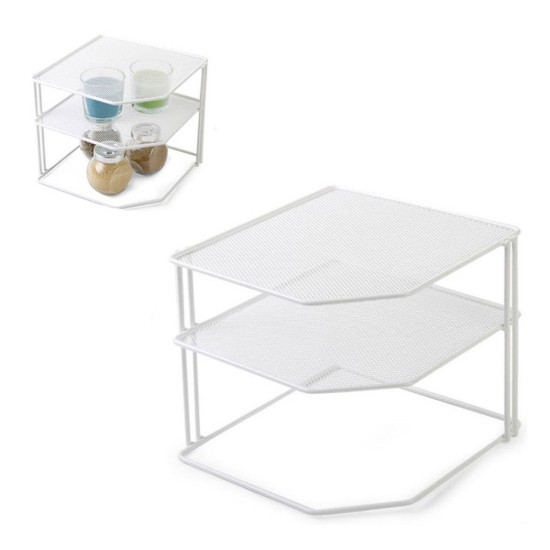 Organizer per armadio, metallo, 23 × 23 × 21,5 cm - Confortime