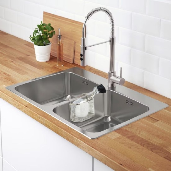 Portaoggetti per accessori lavello, acciaio inox - Confortime