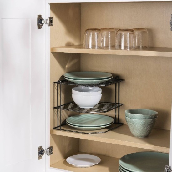 Kitchen corner organizer, metal, 22 × 22 × 22 cm - Confortime