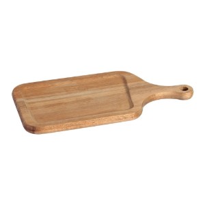 Serveerschaal voor hapjes, acaciahout, 30 × 14,5 cm, dikte 1,5 cm - Viejo Valle